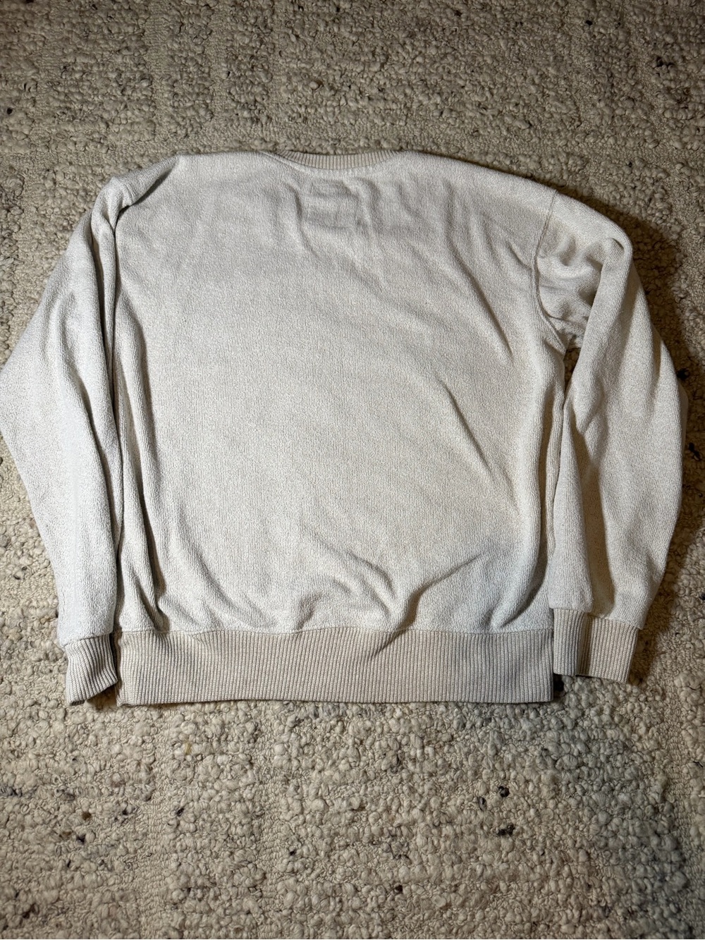 Atlanta Crewneck Sweatshirt - Cream with Brown Lettering - Picture 5 of 5